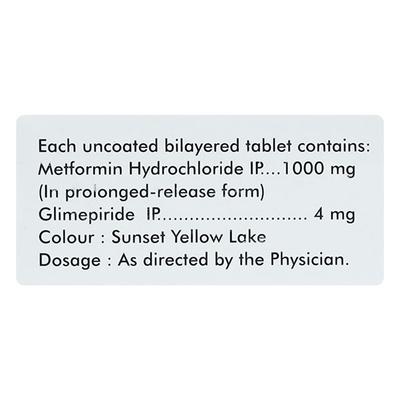 DIAPRIDE M4 FORTE Tablet 15's - Diabetes-Ant
