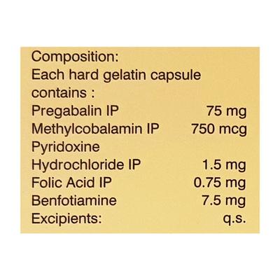 Gabamax Gold Capsule 10'S - Neuropathic Pain-Dru