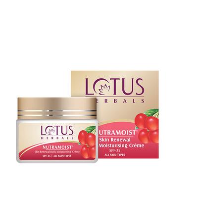 Lotus Herbals Nutramoist Skin Renewal Daily Spf 25 Moisturising Cream 50 gm - Face Creams