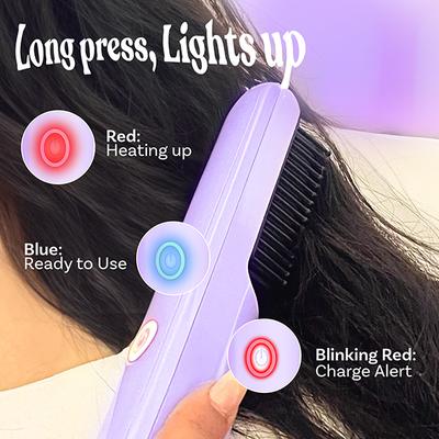 Bombae Headturner Hair Smoothener & Touch-Up Straightener for Women & Men Cordless-C-Type Chargeable 150 g - Hair Dryers