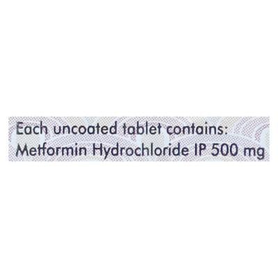 Melmet 500mg Tablet 20'S - Diabetes-Ant