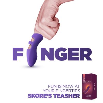 Skore Teasher Rechargeable Finger Massager 1's - Massagers And Vibrators