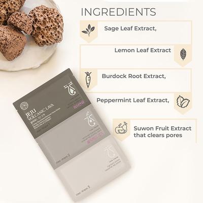 The Face Shop Jeju Volcanic Lava Volcanic Ash Nose Strip 7 Gm - Masks & Peels