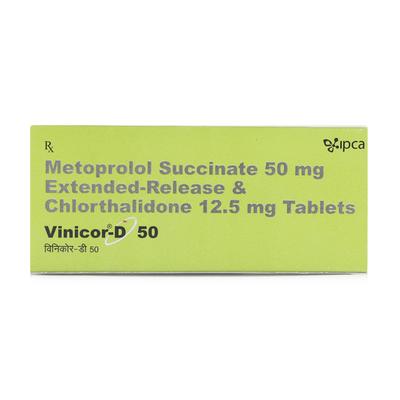 Vinicor D 50mg Tablet 10'S - Hypertension-Bet
