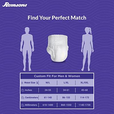 Dignity Overnight Pull Ups Adult Diapers (L - XL) (34 - 59 Inch) 10's - Adult Diapers & Pads