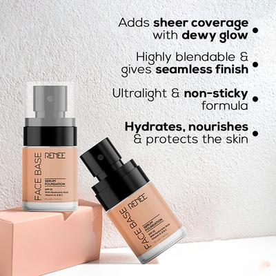 Renee Cosmetics Face Base Serum Foundation - 08 Posh 20 ml - Foundation