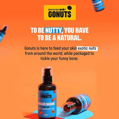 GONUTS By Bewakoof Badass Badam Hair Oil 150 ml - Hair Oils