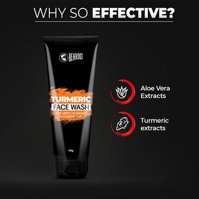 Beardo Face Wash - Turmeric 100 gm - Face Wash & Cleansers