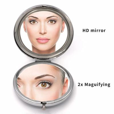 Majestique Crystal Edge Beauty Folding Mirror With Magnification 1's - Others