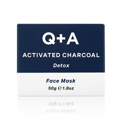Q+A Activated Charcoal Face Mask 50 gm - Masks & Peels