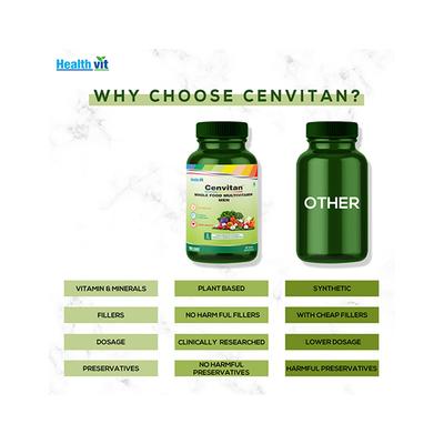 Healthvit Cenvitan Whole Food Multivitamin Men Tablet 60's - Multi-Vitamins
