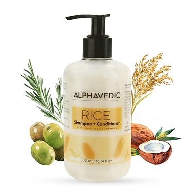 Alphavedic Rice Shampoo + Conditioner 300 ml - Shampoos