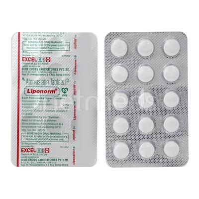 Liponorm 10mg Tablet 15'S - High Cholesterol-Dys