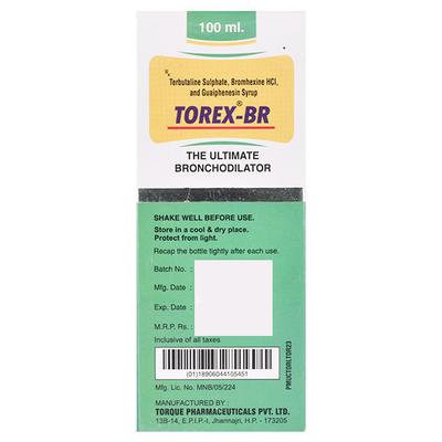 Torex Br Syrup 100ml - Cough And Cold-Cou
