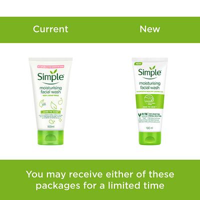 Simple Kind To Skin Moisturising Facial Wash 100 ml - Face Wash & Cleansers