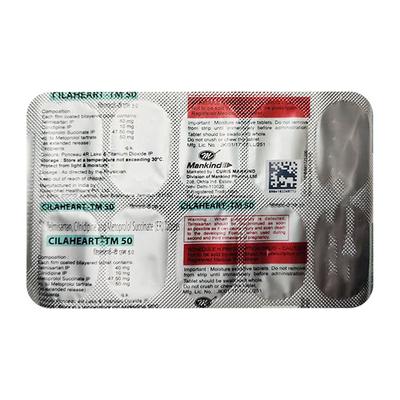 CILAHEART TM 50 Tablet 10's - Hypertension-Ana