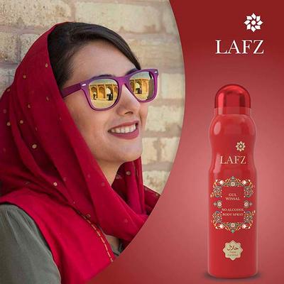 Lafz Gul Wissal No Alcohol Body Spray - For Women 150 ml - Women Deodorants/Roll-Ons