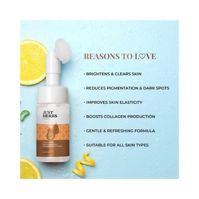 Just Herbs Papaya Lemon Spot Control Foaming Face Wash 100 ml - Scrubs & Exfoliants