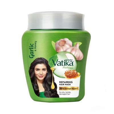 Dabur Naturalsgarlic & Honey Repairing Hair Mask - No Parabens Sls Mineral Oil 250 gm - Hair Masks & Packs
