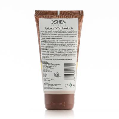 Oshea Herbals Face Scrub - Radiance D-Tan 120 gm - Scrubs & Exfoliants