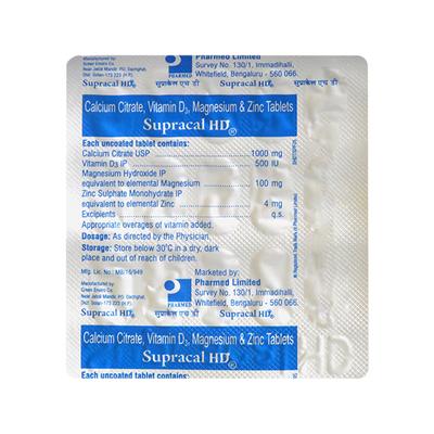 Supracal HD Tablet 15'S - Supplements-Vam