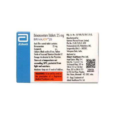 BRIVAJOY 25 Tablet 14's - Epilepsy/Convulsion-Ant