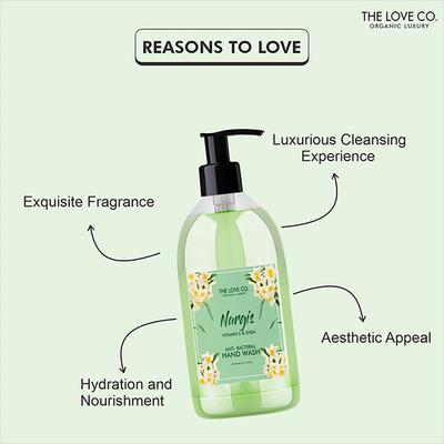 The Love Co. Nargis Hand Wash For Moisturized Hand - Gentle Cleanser for Soft Hands - Liquid Hand Soap Suitable for Sensitive Skin 300 ml - Hand Wash & Soaps