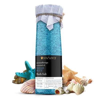 Soulflower Ocean Blue Bath Salt 500 gm - Bath Salts