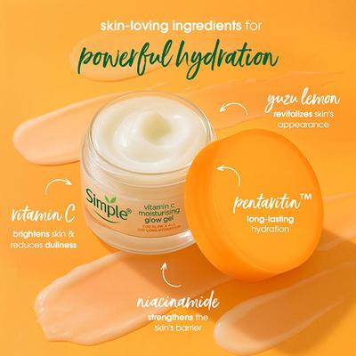 Simple Protect N Glow Vitamin C Moisturizing Glow Gel 40gm - Skin-Treatment