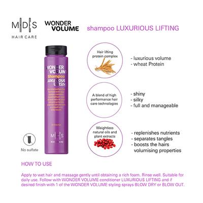 MADES Hair Care Wonder Volume Shampoo Luxurious Lifting 250 ml - Shampoos