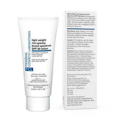 FCL Non Greasy Broad Spectrum SPF 80 50 ml - Face Sunscreen