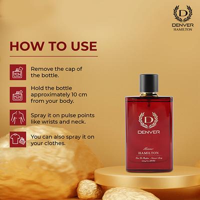 Denver Hamilton Honour Perfume, Long Lasting Fragrance Perfume Body Scent for Men 100 ml - Men Perfumes (Edt/Edp)