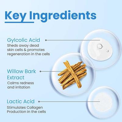 FCL Glycolic Acid AHA 20 Lotion for Body and Face, Dead Skin Remover, AHA Exfoliating Lotion 100 ml - Face Wash & Cleansers