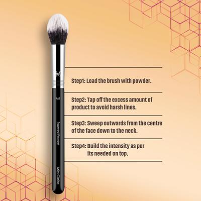 Miss Claire M8 - Tapered Powder (S) Brush (Chrome) 1's - Face Brush