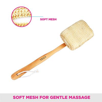 Vega Sisal Sponge Bath Brush (NBA - 1/4) 188 gm - Loofahs & Sponges