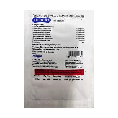 Leebiotic Granules 1gm - Diarrhoea-Ant