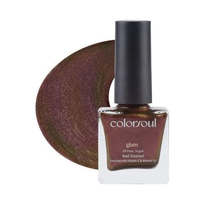 Colorsoul Glam Vegan Nail Enamel, Chocolate Flare 8 ml - Nail Polish