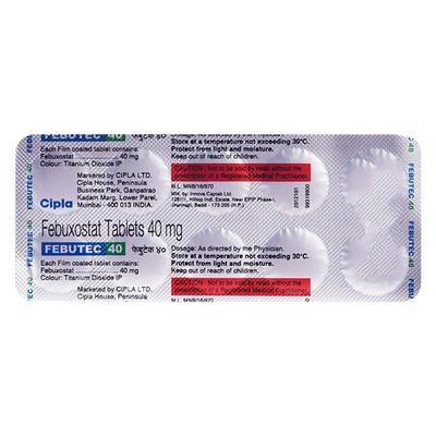 FEBUTEC 40 Tablet 10's - Gout