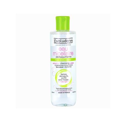Evoluderm Micellar Water Combination To Oily Skin 250 ml - Make Up Removers