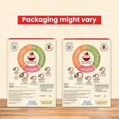 Nestle Cerelac Baby Food Cereal No Refined Sugar - Wheat Apple Cherry (For 8 to 24 Months Baby) (Refill Pack) 360 g - Baby And Infant Supplements