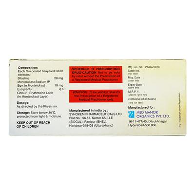 BILAHIST M Tablet 10's - Allergies-Ant