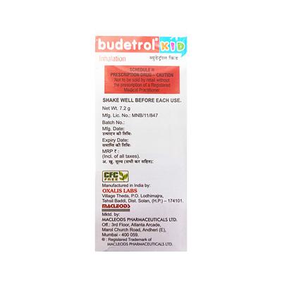 BUDETROL KID WITH DOSE COUNTER 120md Inhalation 7.2g - Asthma/COPD-Ast