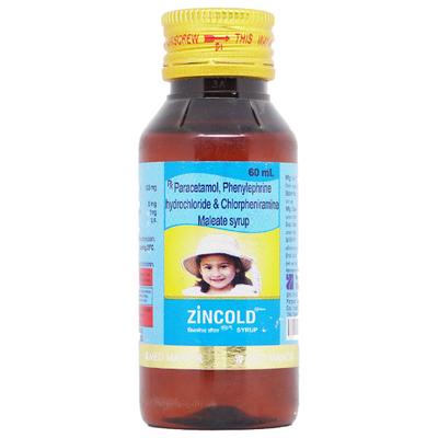 Zincold Syrup 60ml - Cough And Cold-Cou