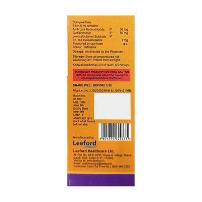 CUFLIFT LS COUGH Syrup 60ml - Asthma/COPD-Ast