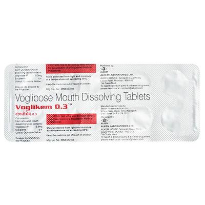 Voglikem 0.3mg Tablet 10'S - Diabetes-Ant