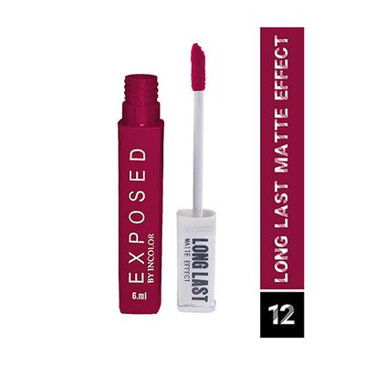Exposed By Incolor Long Last Matte Effect Lip Gloss 12 6 Ml - Nail Polish