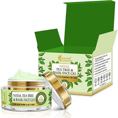 Oriental Botanicsea Tree And Basil Anti Acne Face Wash 100gm+Neem Tea Tree and Basil Face Gel 50gm 1's - Face Wash & Cleansers