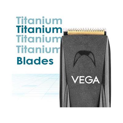 Vega P2 Beard Trimmer for Men with 160 Mins Runtime, Titanium Blades & 40 Length Settings, Battery Powered, Corded Electric, (VHTH-26) 1's - Trimmers