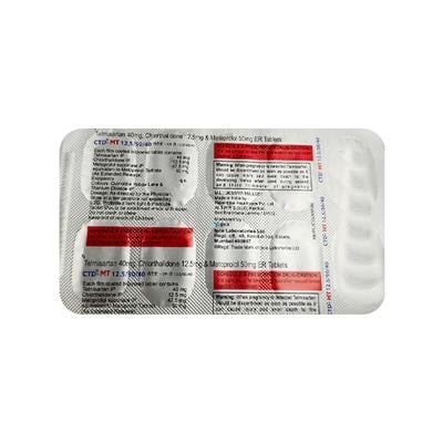 CTD MT 12.5/50/40 Tablet 10's - Hypertension-Ana