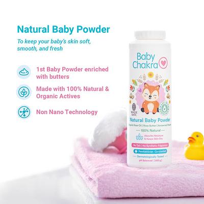 BabyChakra Natural Baby Powder 200 gm - Baby Powder